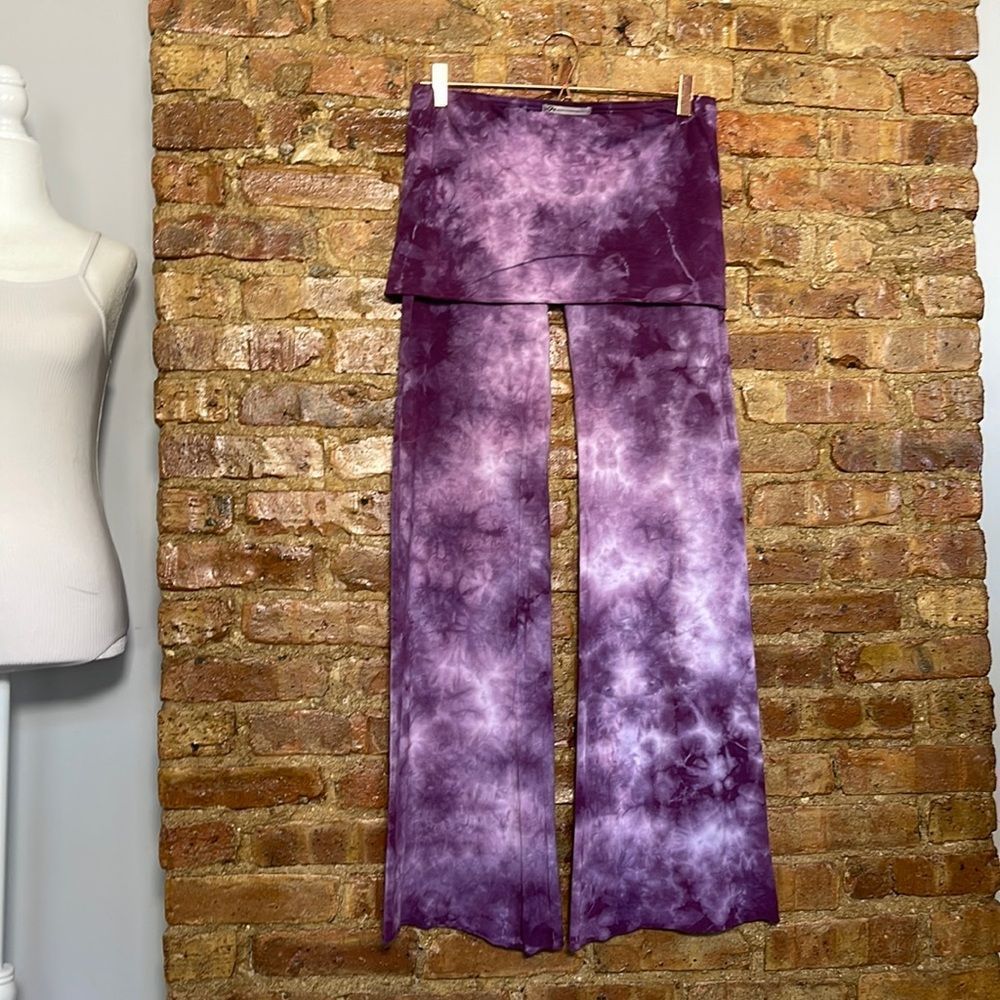 Purple Tie-Dye Wide Leg Pants